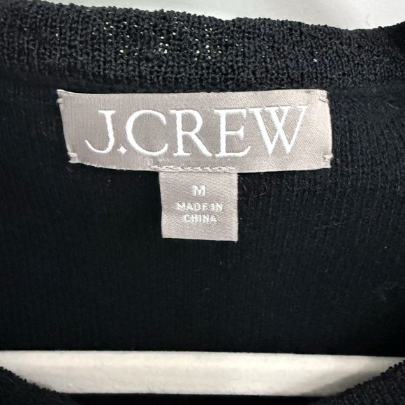 J. Crew Black and Gold Long Sleeve Boxy Button Down - Picture 4 of 5